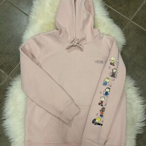Powder pink Vans x Peanuts collab Hoodie Small